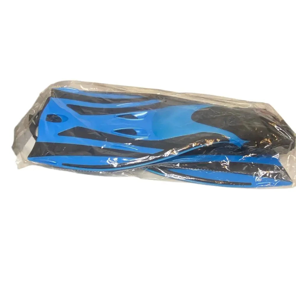 NWOT Kids Adjustable Scuba Diving Fins (L/XL 13.5 - 3.5) in Blue and Black